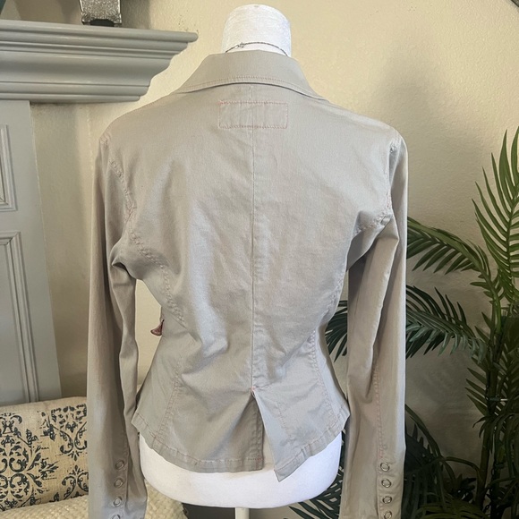 Vintage Y2K Grey & Pink Blazer Jacket Size S - Picture 4 of 8